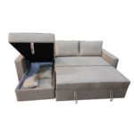Manx sofa, 2 seater, bed and storage drawer - red beech wood - HST-040 - Image 6