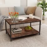 High quality metal and wood coffee table - OMM-033 - Image 5