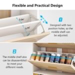 Shoe Cabinet, Slim Hidden Shoe Rack Organizer with 3 Flip Drawers - Image 6