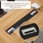 8FT Conference Table, 94.5L x 47.2W inch Large Meeting Table - Image 6