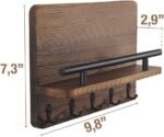 Wooden Wall Organiser with Shelf - Image 4