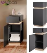 Bathroom Cabinet with Door and Drawer - Image 4