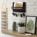 Wooden Wall Organiser with Shelf - Image 6