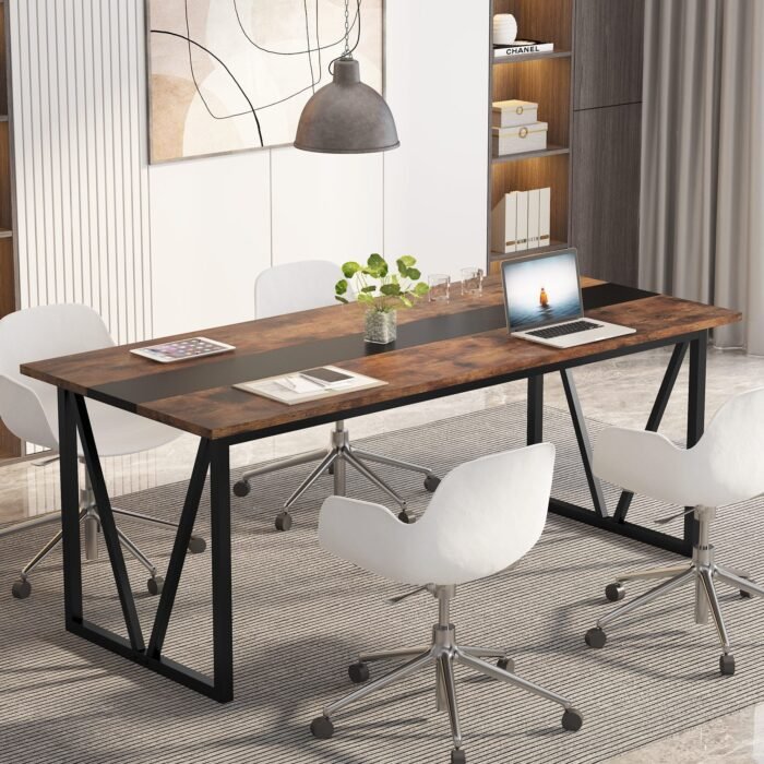 Conference Table, 6FT Meeting Room Table Executive Desk - Image 4