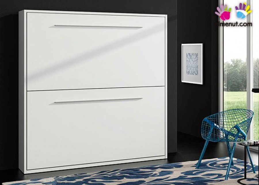 6576-litera-abatible-horizontal-modelo-aker-para-colchon-de-90-x-190.jpg Aker model horizontal folding bunk bed for 90 x 190 mattress - Image 1