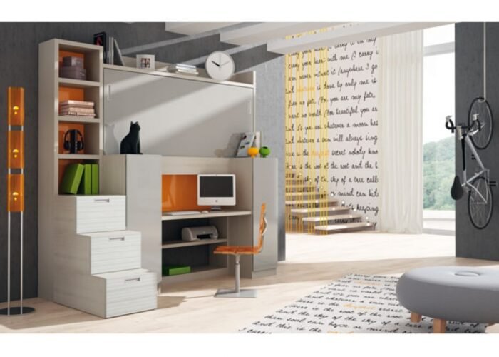 Children's room with free-standing folding bed. (Suitable for plasterboard walls) - Image 1