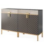 Shoe Cabinet, 4-Tier Shoe Rack Storage Organizer with Drawers - Image 10