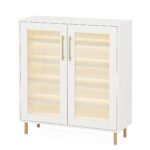 Shoe Cabinet, 5-Tier Shoe Organizer with LED Light & Acrylic Doors - Image 2