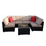 Florence rattan corner seat for 6 people - Image 2