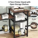 Two Person Desk, 96.9? Double Computer Desk with Storage Shelves - Image 7