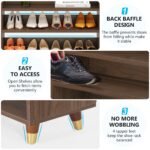 Shoe Rack, 5 Tier Freestanding Shoe Stand Storage Shelf - Image 8