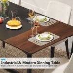 Dining Table, 71? Rectangular Kitchen Table Dining Room Table for 6 People - Image 6