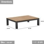 Iron x wood outdoor furniture set for up to 7 people - OS-287 - Image 6