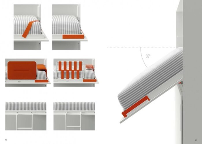 Folding bunk beds with vinyl slate treatment - Image 3