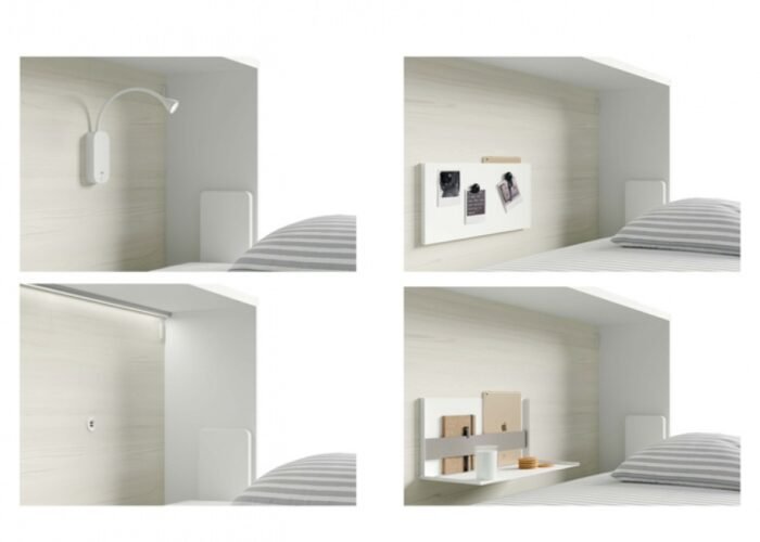 Folding bunk beds with vinyl slate treatment - Image 4