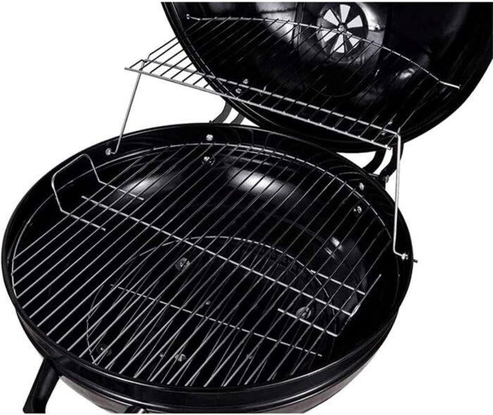 PortabRound Charcoal Grill with Warming Rack - Easy to transport and use - Image 6