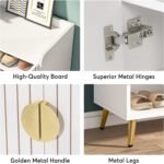 Shoe Cabinet, Shoe Storage Organizer with Adjustable Shelves - Image 7