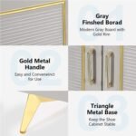 Shoe Cabinet, 5-Tier Shoe Rack Organizer with Removable Shelves & Doors - Image 7