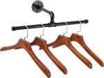 Wall Mount Double Tube Hanger Holder Rack Clothes - Image 9