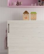 UD series horizontal folding bed with bookcase and desk - Image 4