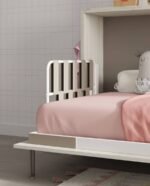 UD series horizontal folding bed with bookcase and desk - Image 2