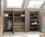 Loft with horizontal folding bed with wardrobes and bookcase - Image 2