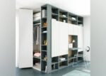 Youth bedroom with horizontal folding bed and study area - Image 3