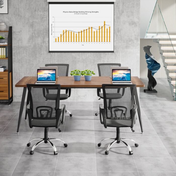 6FT Conference Table, Rectangular Meeting Room Seminar Table - Image 5