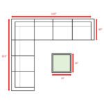 L-shaped rattan breaker corner fits 7 people - Image 5