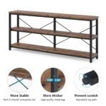 Sofa Table, 3 Tiers TV Stand Console Table - Image 7