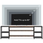 TV Stand, 3-Tier Media Entertainment Center for TV up to 85? - Image 6