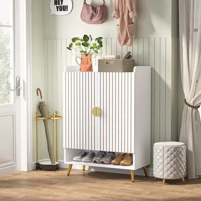 Shoe Cabinet, Shoe Storage Organizer with Adjustable Shelves - Image 4