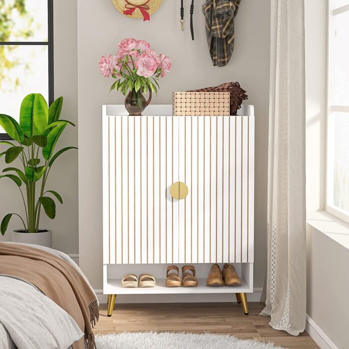 Shoe Cabinet, Shoe Storage Organizer with Adjustable Shelves - Image 5