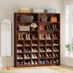 Shoe Cabinet, Freestanding Shoe Rack with Side Hooks - Image 10