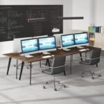 6FT Conference Table, 70.3 x 31 inch Meeting Table Computer Desk - Image 4