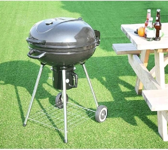 PortabRound Charcoal Grill with Warming Rack - Easy to transport and use - Image 4