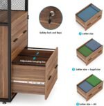 File Cabinet, Letter/Legal / A4 Size Filing Cabinet with 2 Drawers - Image 7