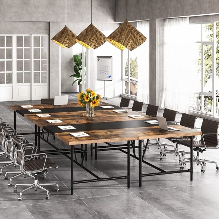 6FT Conference Table, 70.8? Executive Desk Office Computer Meeting Table - Image 4