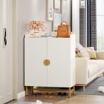 Shoe Cabinet, Slim Shoe Organizer with Doors and Adjustable Shelves - Image 6