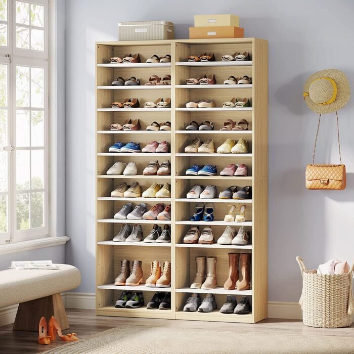 Shoe Cabinet, 11-Tier 70.9? Tall Shoe Rack with Adjustable Shelves - Image 9
