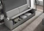 Living room with horizontal folding bed with sofa and storage box - Image 2