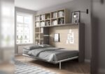 Horizontal folding bed with shelving - Image 2
