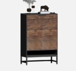 Shoe Cabinet, 5-Tier Entryway Shoe Organizer with Doors - Image 8
