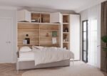 Horizontal folding bed with sofa and wardrobe - Image 2