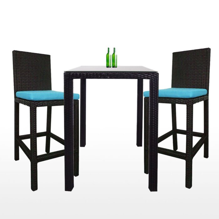 Wesley rattan bar set for two people - Image 1