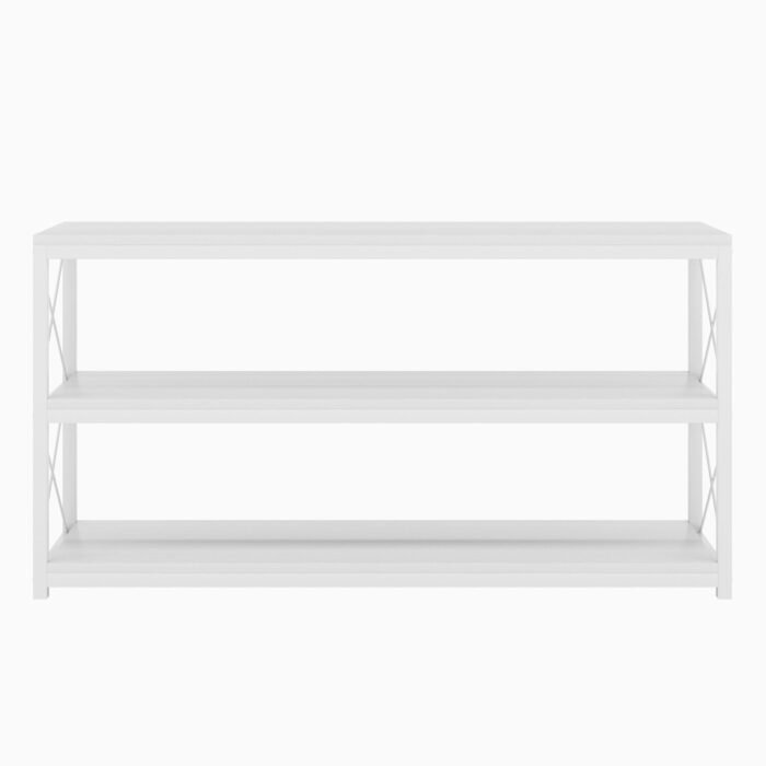 Console Sofa Table with Open Shelf, Industrial TV Stand - Image 4