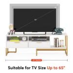 TV Stand, 63? Media Console with 2 Drawers and Shelves - Image 7