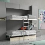 Folding bunk bed with extendable table - Image 2