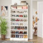 Shoe Cabinet, 9 Tiers Freestanding Shoe Storage Rack - Image 6