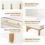 Shoe Cabinet, Flip Drawer Shoe Organizer and Coat Rack Set - Image 8